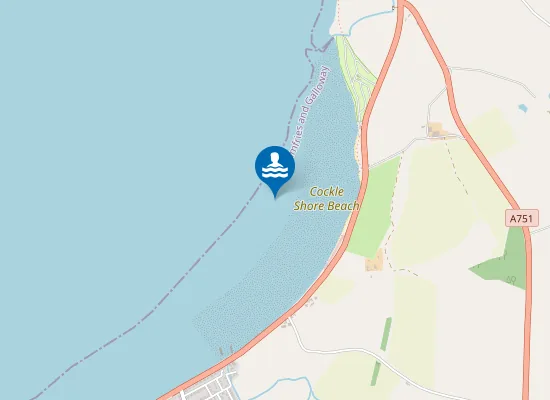 Map of Cockle Shore Beach