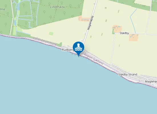 Map of MAGLEHØJ STRAND