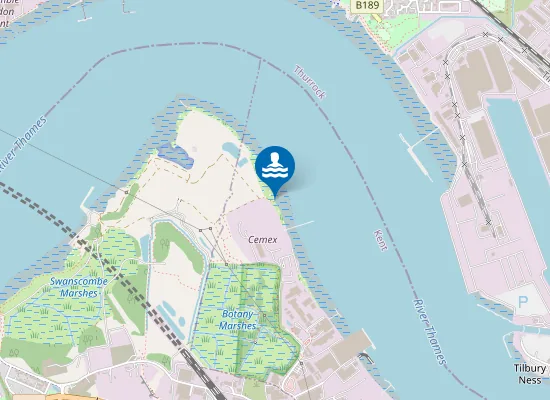Map of Northfleet Beach