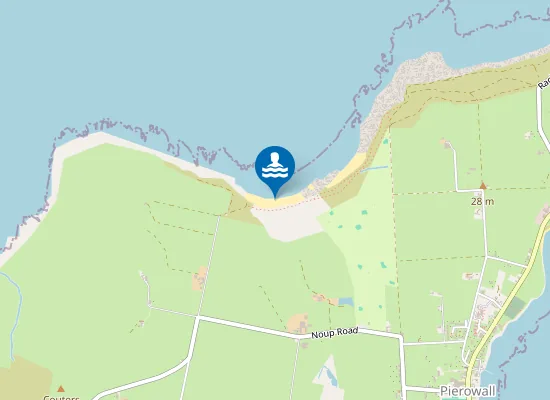 Map of Grobust beach