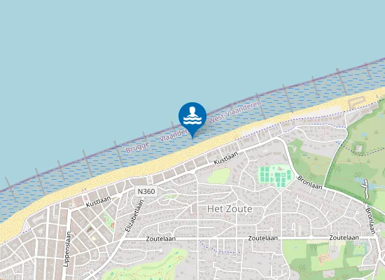 Map of Knokke-Heist Zoute