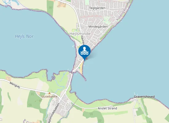 Map of HEJLSMINDE BADEHOTEL