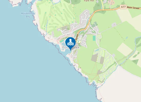 Map of Portpatrick Beach