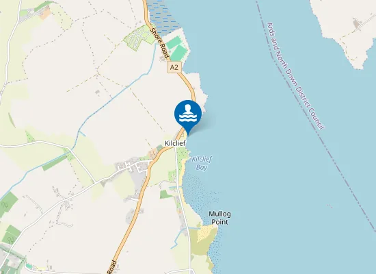 Map of Kilclief Beach
