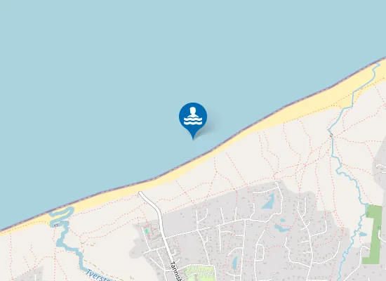 Map of TVERSTED STRAND, 500M ØST FOR NEDKØRSEL