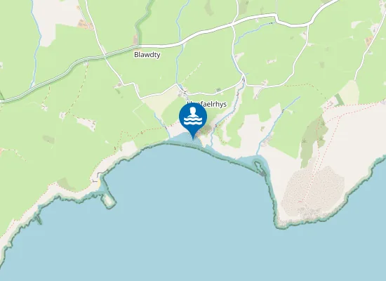 Map of Porth Ysgo