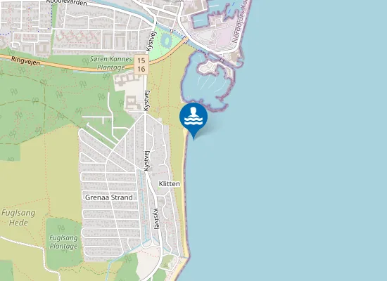 Map of GRENÅ STRAND