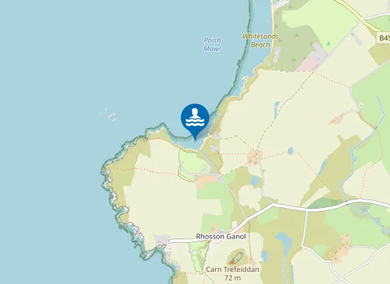 Map of Porthselau Beach