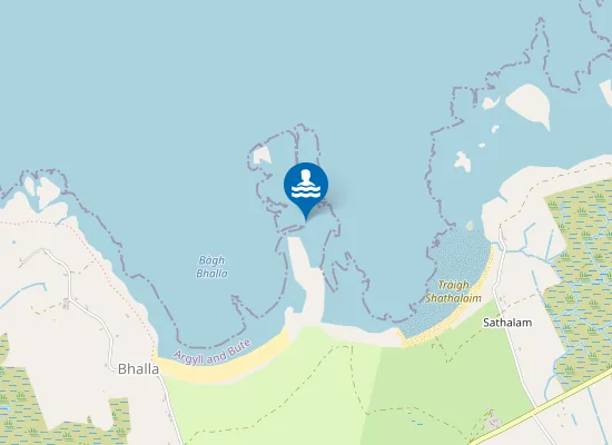Map of Tràigh Chrògain