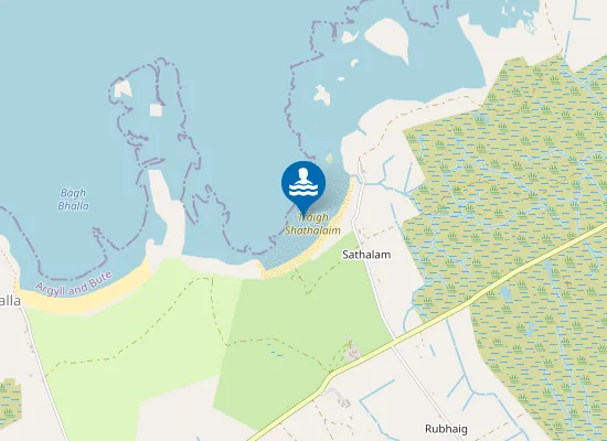 Map of Tràigh Shathalaim