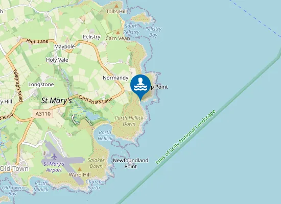 Map of Porth Wreck
