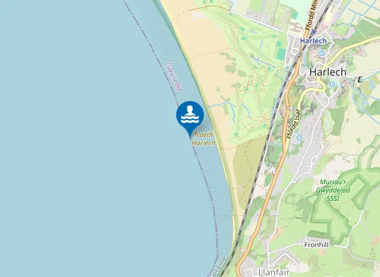 Map of Traeth Harlech