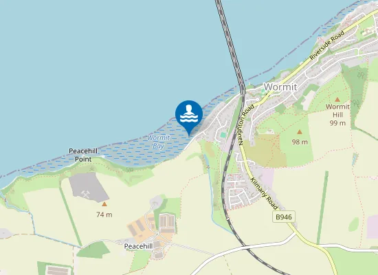 Map of Wormit Bay