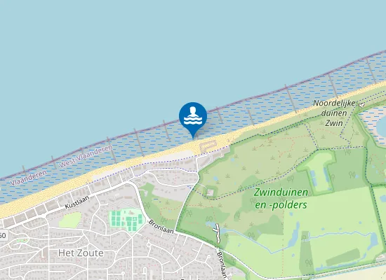 Map of Knokke-Heist Lekkerbek