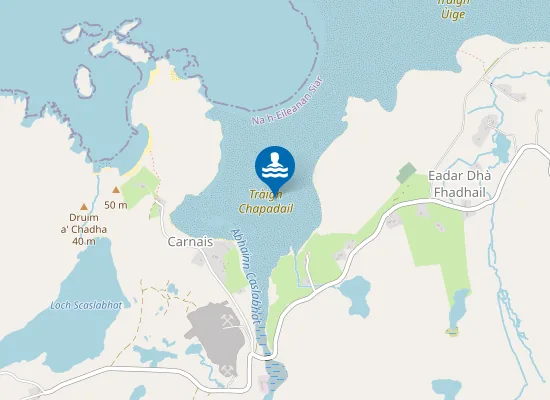 Map of Tràigh Chapadail