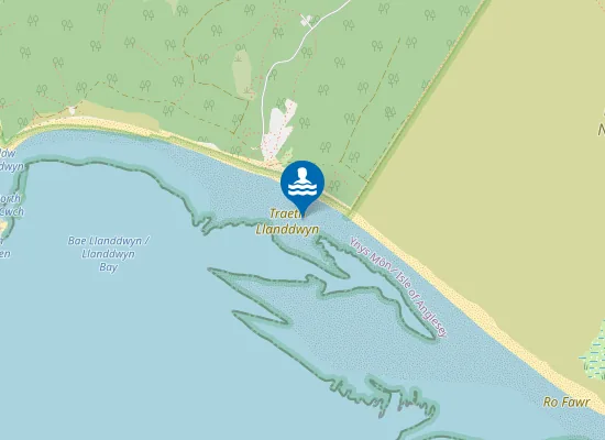 Map of Traeth Llanddwyn