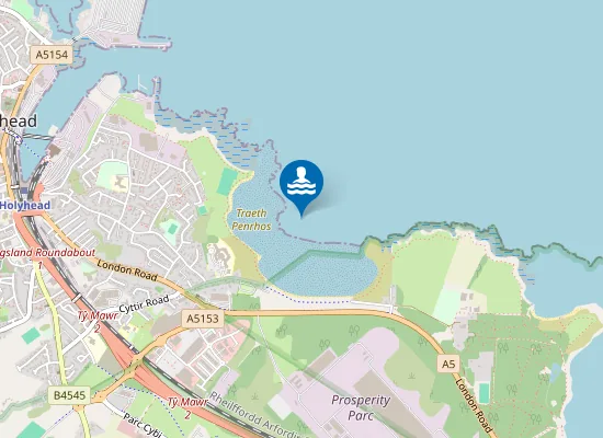 Map of Traeth Penrhos