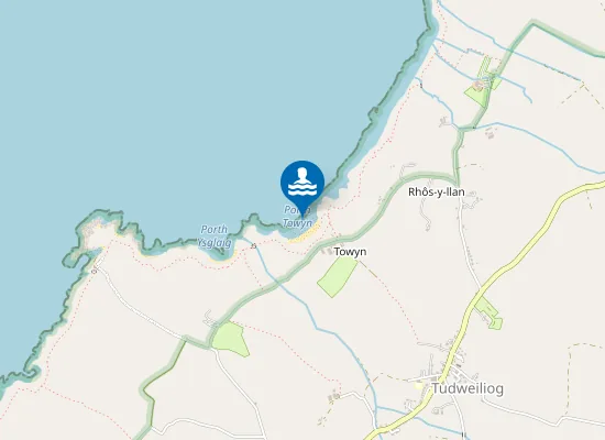 Map of Traeth Towyn