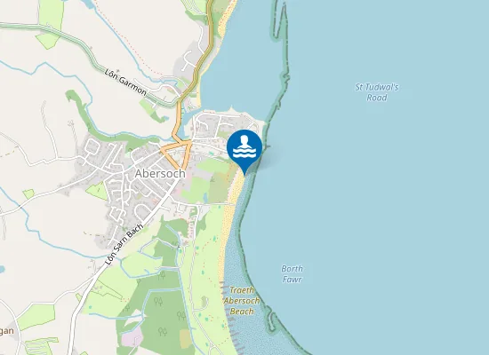 Map of Traeth Abersoch Beach