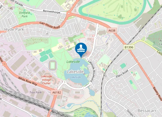 Map of Doncaster Lakeside Beach