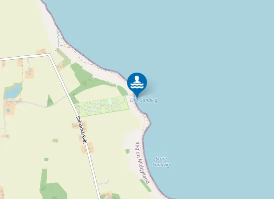 Map of LILLE SANDVIG