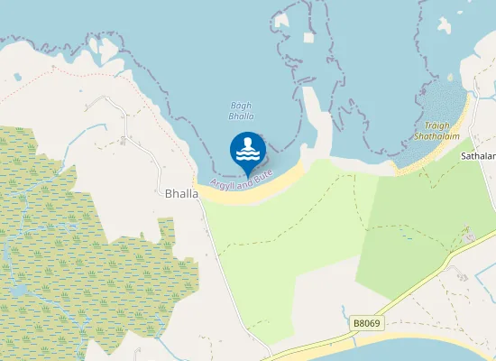 Map of Tràigh Bhalla