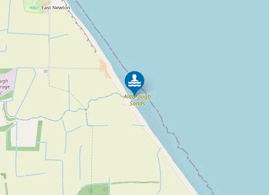 Map of Aldbrough Sands
