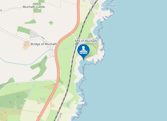 Map of Muchalls Shore