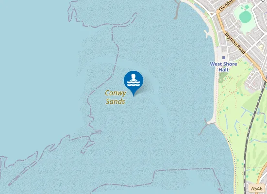 Map of Conwy Sands