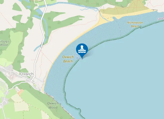Map of Oxwich Beach