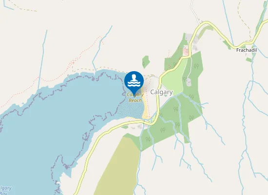 Map of Calgary Beach