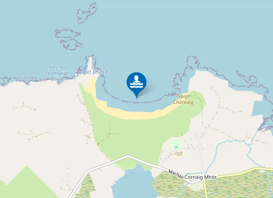 Map of Tràigh Chòrnaig