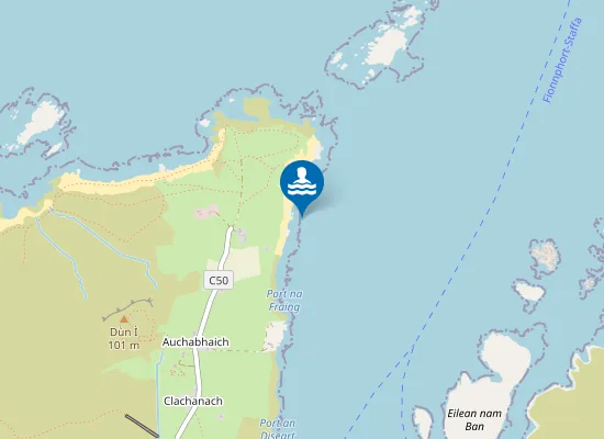 Map of Tràigh Bhàn