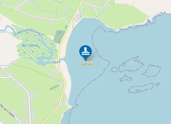 Map of Tràigh Ghriais