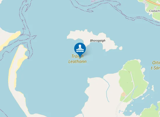 Map of Tràigh Leathann