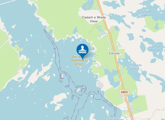 Map of Oitir Mhic Dhòmhnaill Ghlais