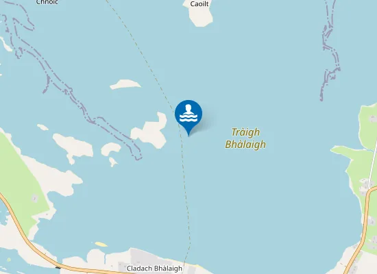 Map of Tràigh Bhàlaigh