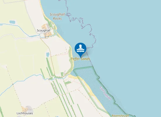 Map of Peffer Sands