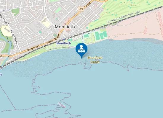 Map of Monifieth Sands