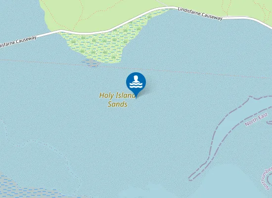 Map of Holy Island Sands