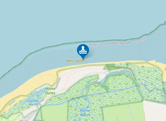 Map of West Sands