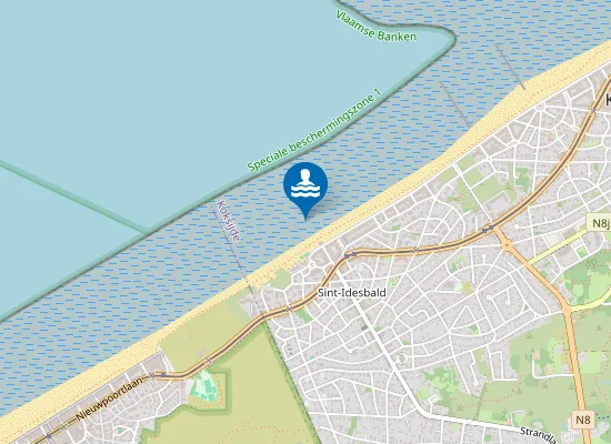 Map of KOKSIJDE SINT-IDESBALD