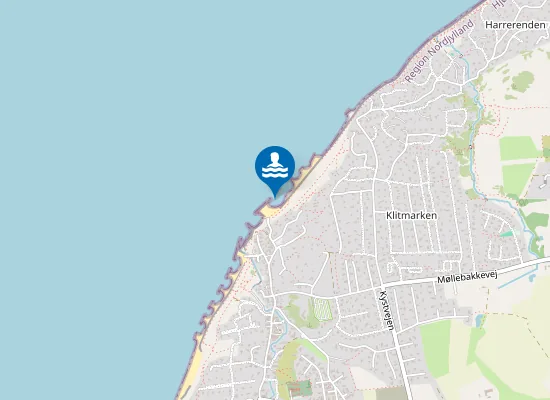 Map of LØNSTRUP, N FOR NORDLIG HØFDE