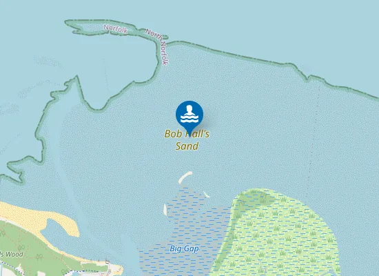 Map of Bob Hall's Sand