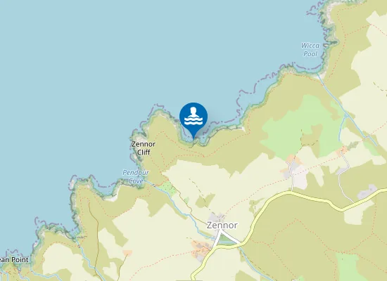 Map of Porthzennor Cove