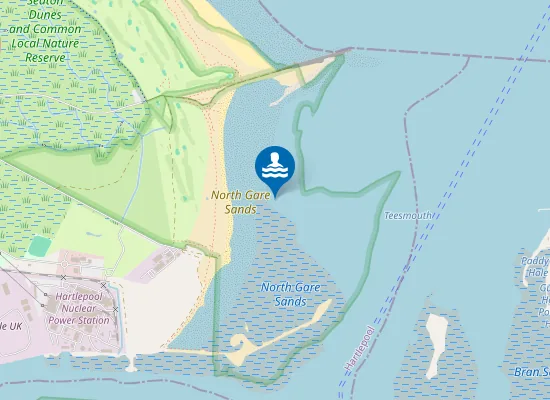 Map of North Gare Sands