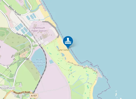 Map of Lyne Sands