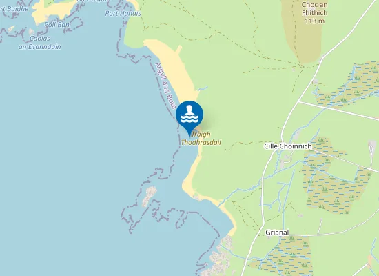Map of Tràigh Thodhrasdail