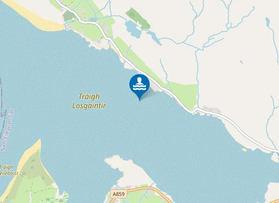 Map of Tràigh Losgaintir