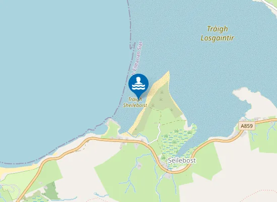 Map of Tràigh Sheileboist